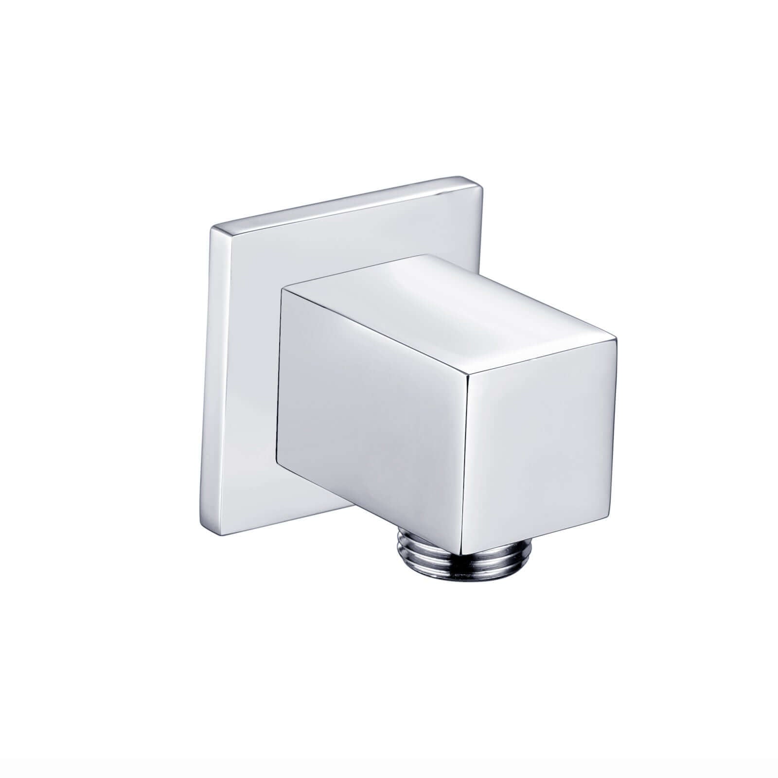Buy Square shower outlet elbow solid brass - chrome Online UK | HOUSE OF ENKI